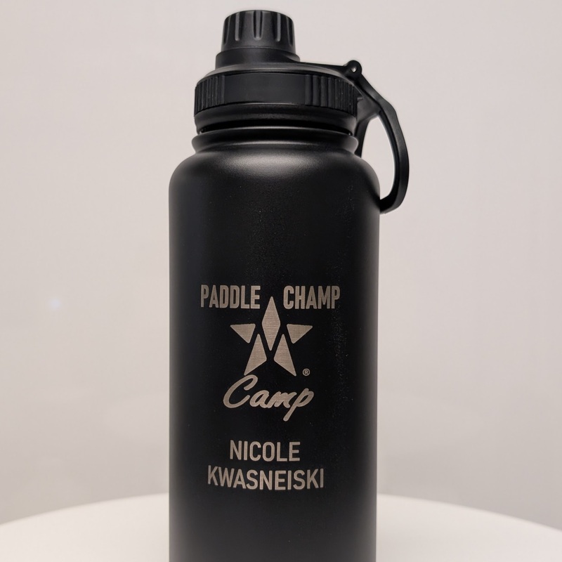 Engraved Logo and Name on 32oz. Stainless Steel Bottle