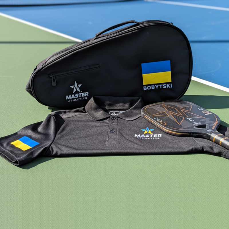 Created custom logos and products for a Pickleball Tournament.